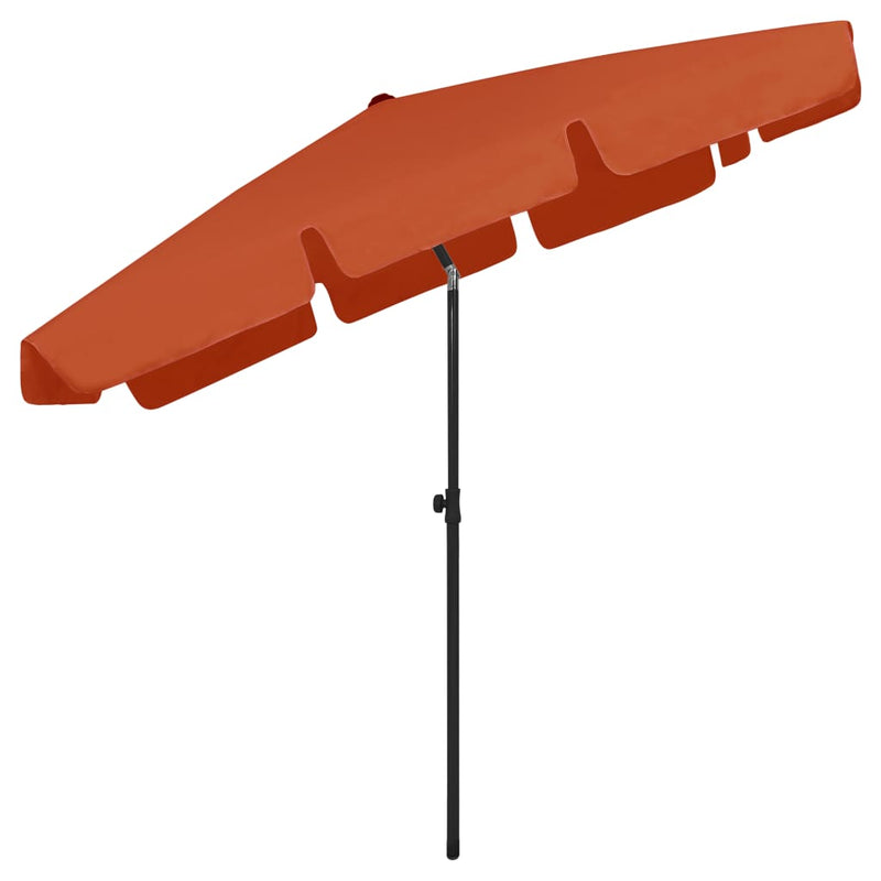 Beach Umbrella Terracotta 78.7"x49.2"