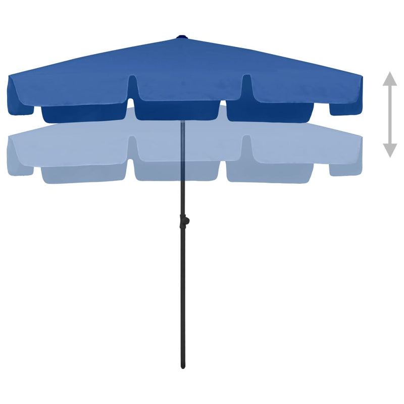 Beach Umbrella Azure Blue 78.7"x49.2"