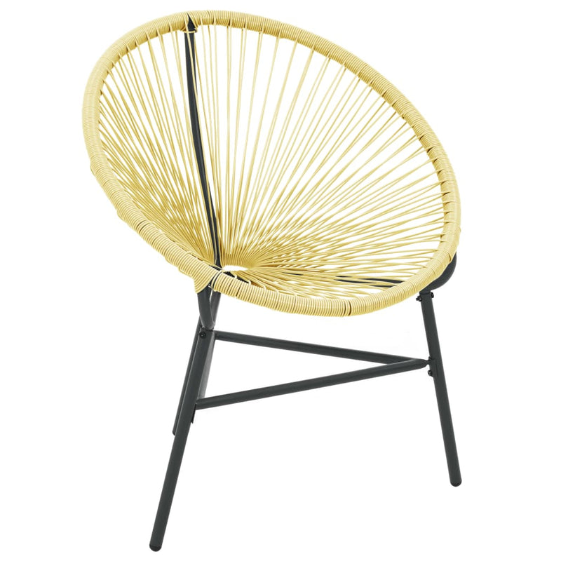 Patio Acapulco Chair Poly Rattan Beige
