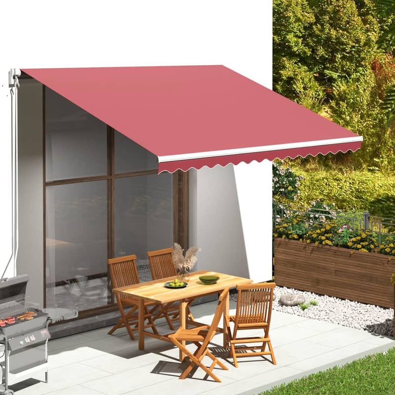 Replacement Fabric for Awning Burgundy Red 13.1'x9.8'