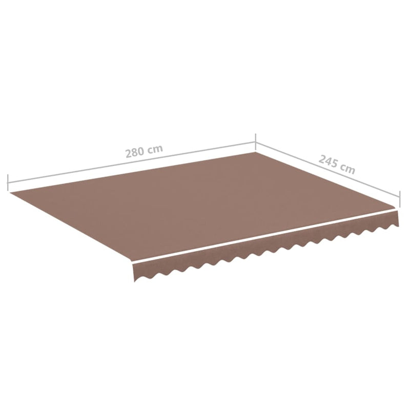Replacement Fabric for Awning Brown 9.8'x8.2'