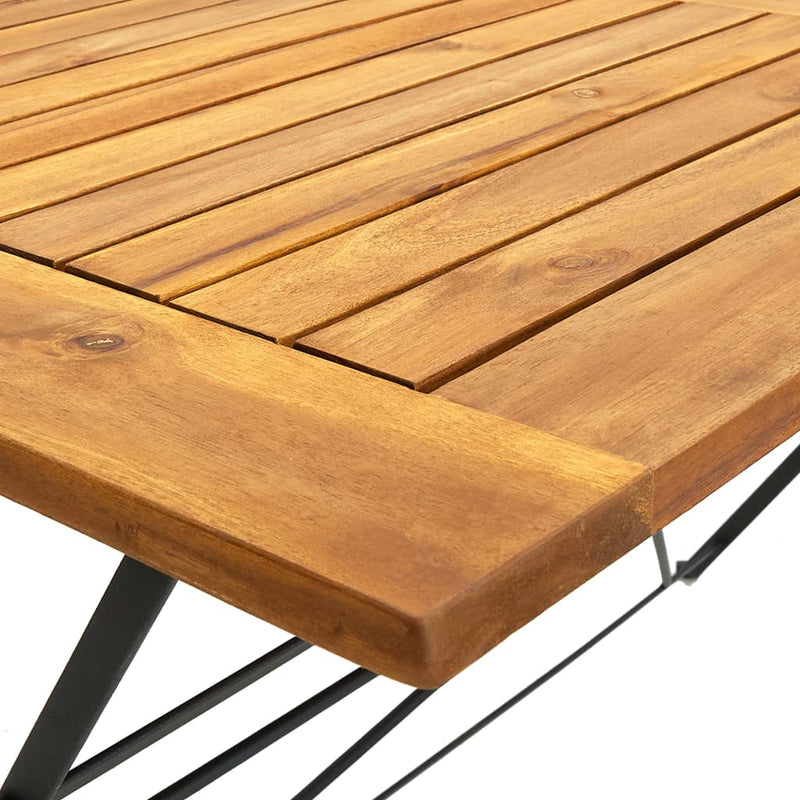 Folding Patio Table 47.2"x27.6"x29.1" Solid Acacia Wood