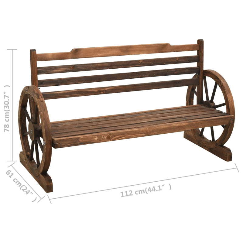 Patio Bench 44" Solid Firwood