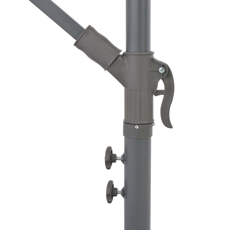 Cantilever Umbrella with Aluminum Pole Terracotta 118.1"