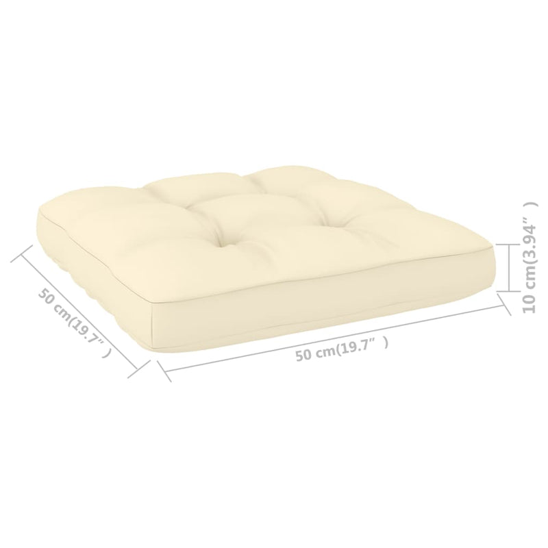 Pallet Sofa Cushions 2 pcs Cream