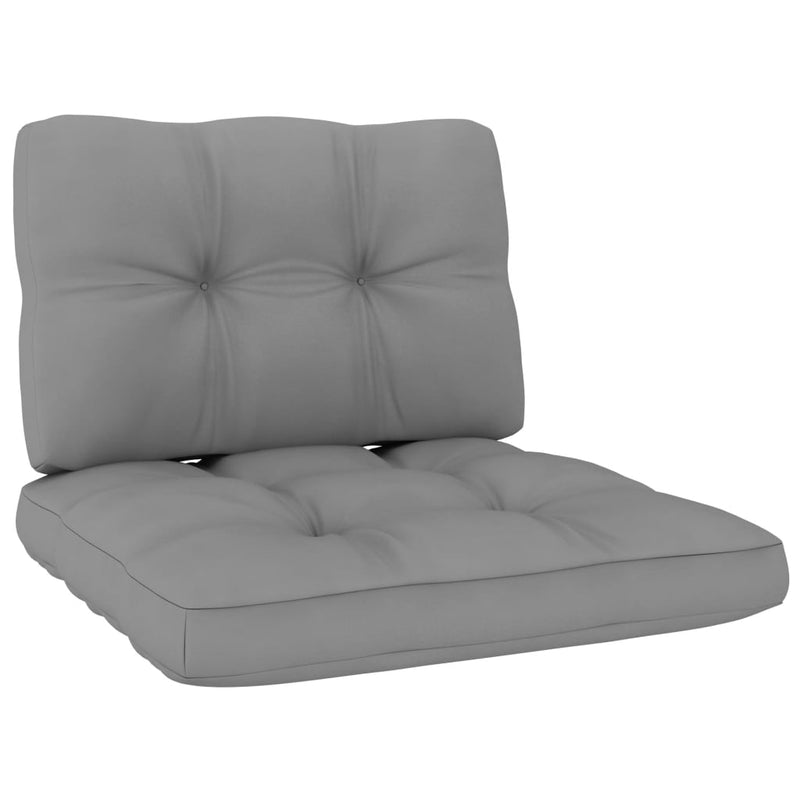 Pallet Sofa Cushions 2 pcs Gray