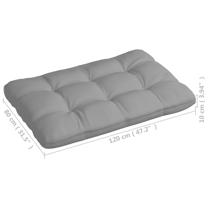 Pallet Sofa Cushions 5 pcs Gray