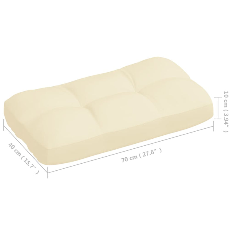Pallet Sofa Cushions 5 pcs Cream