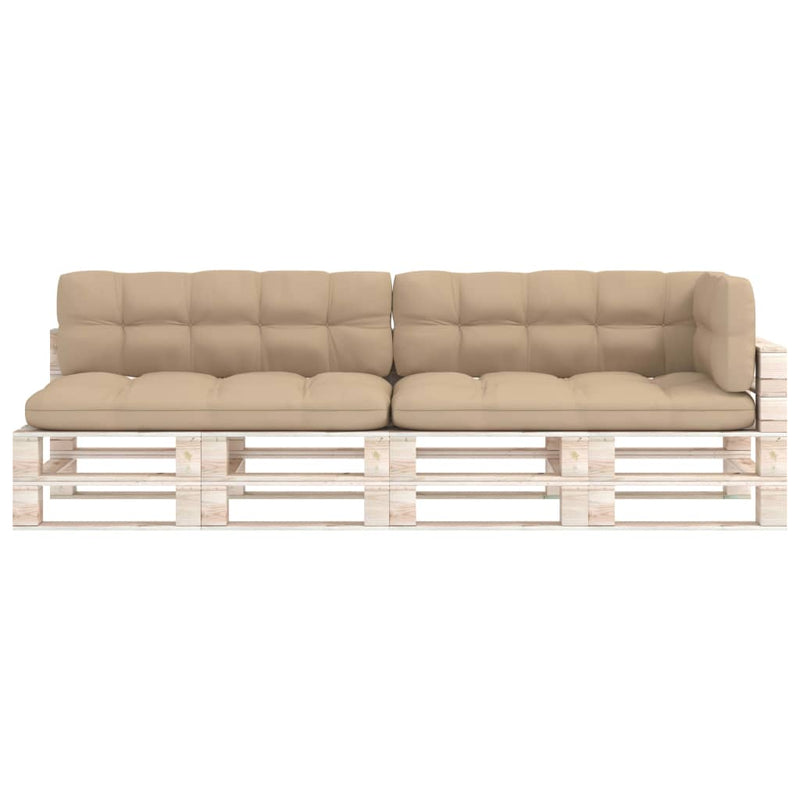 Pallet Sofa Cushions 5 pcs Beige