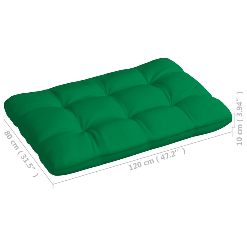 Pallet Sofa Cushions 5 pcs Green