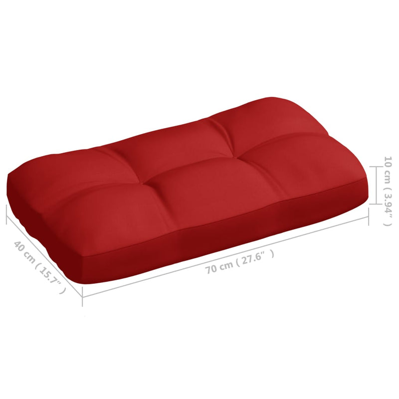 Pallet Sofa Cushions 5 pcs Red