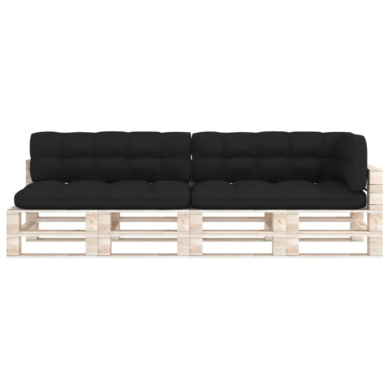 Pallet Sofa Cushions 5 pcs Black