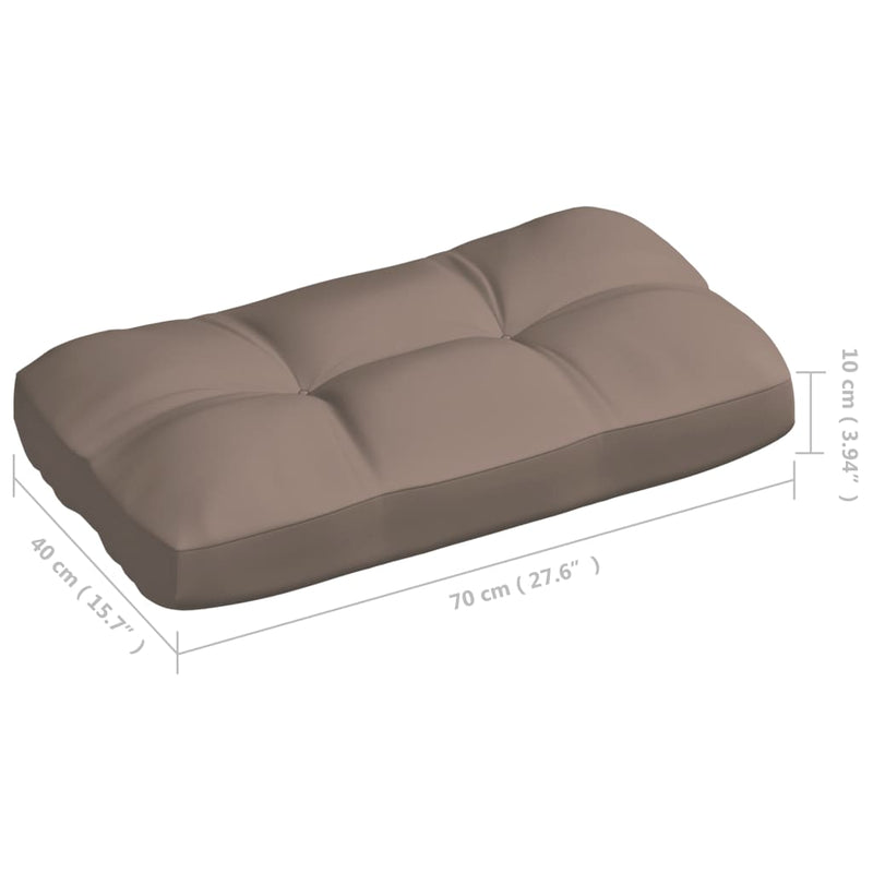 Pallet Sofa Cushions 5 pcs Taupe