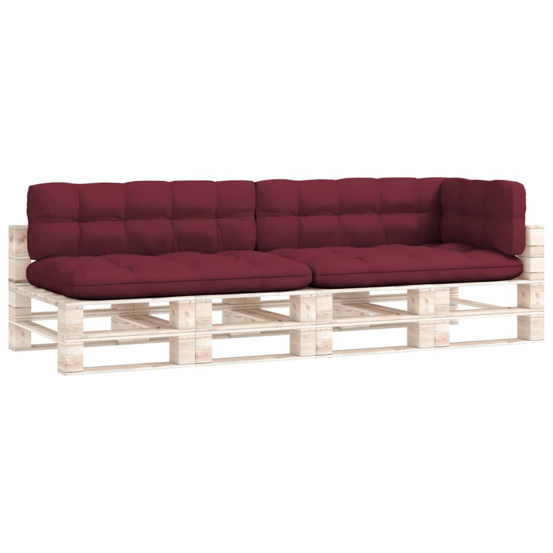 Pallet Sofa Cushions 5 pcs Wine Red