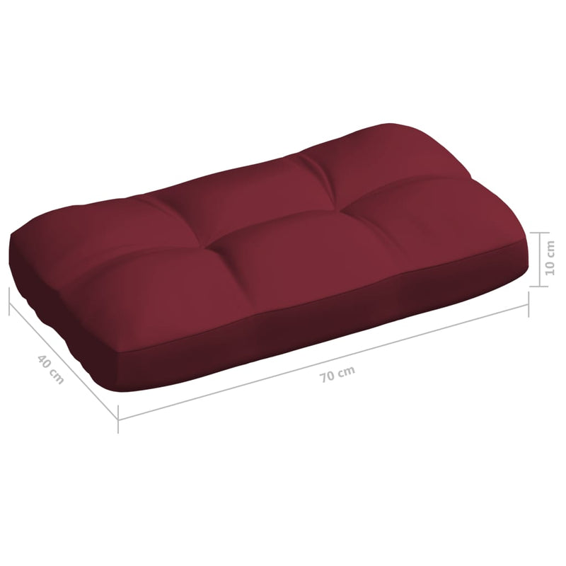 Pallet Sofa Cushions 5 pcs Wine Red