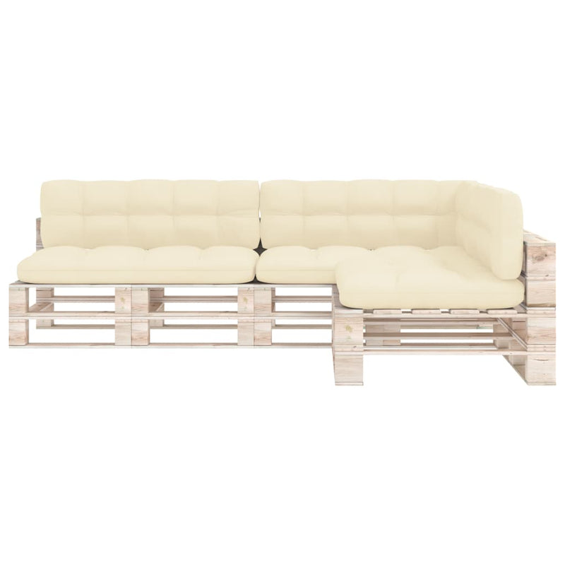Pallet Sofa Cushions 7 pcs Cream