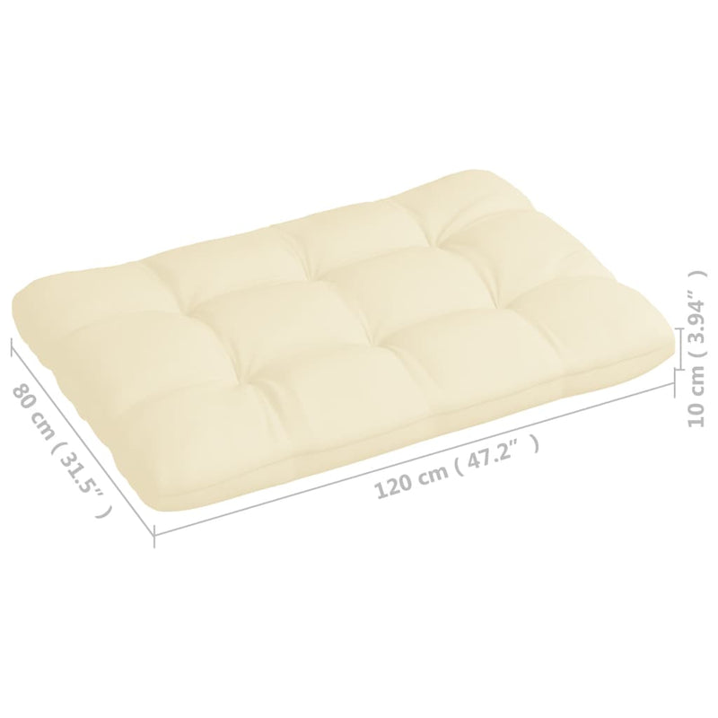 Pallet Sofa Cushions 7 pcs Cream