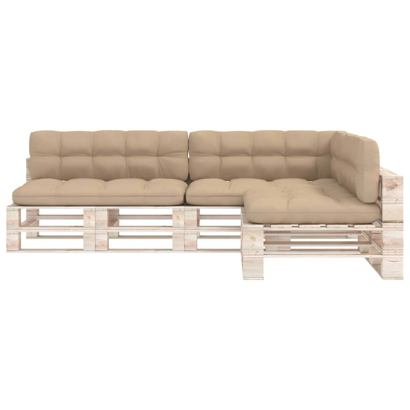 Pallet Sofa Cushions 7 pcs Beige