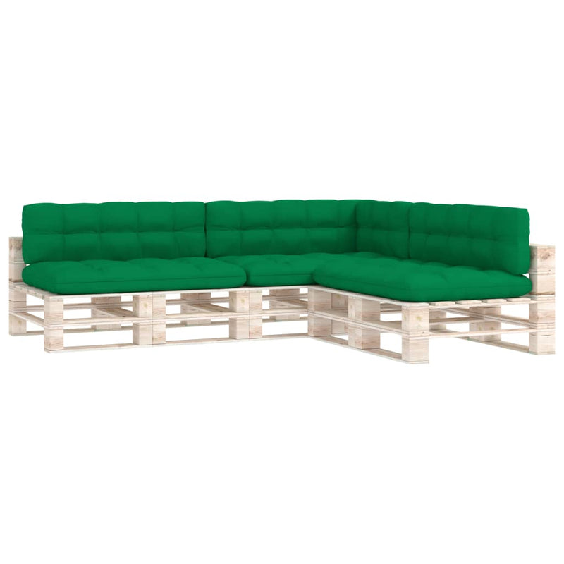 Pallet Sofa Cushions 7 pcs Green