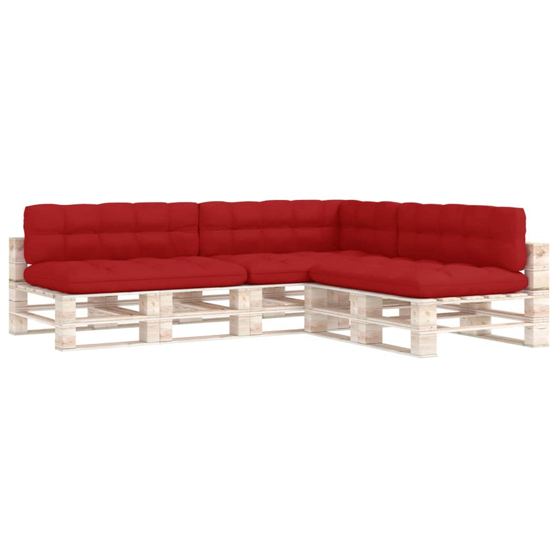 Pallet Sofa Cushions 7 pcs Red