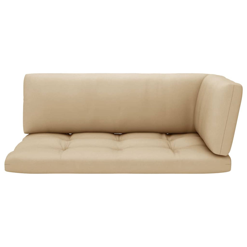 Pallet Sofa Cushions 3 pcs Beige