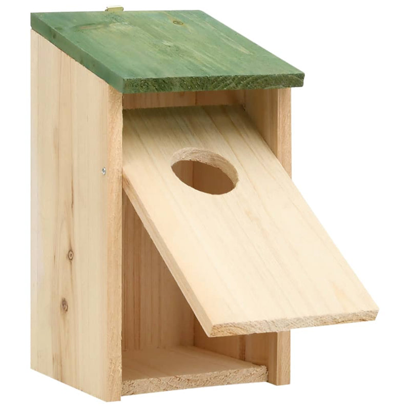 Bird Houses 10 pcs Solid Firwood 4.7"x4.7"x8.7"