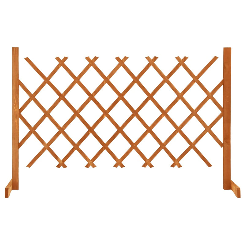 Garden Trellis Fence Orange 47.2"x35.4" Solid Firwood