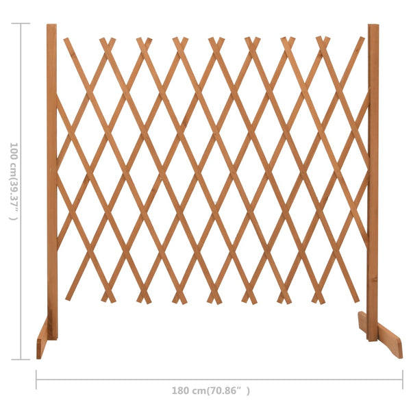 Garden Trellis Fence Orange 70.9"x39.4" Solid Firwood
