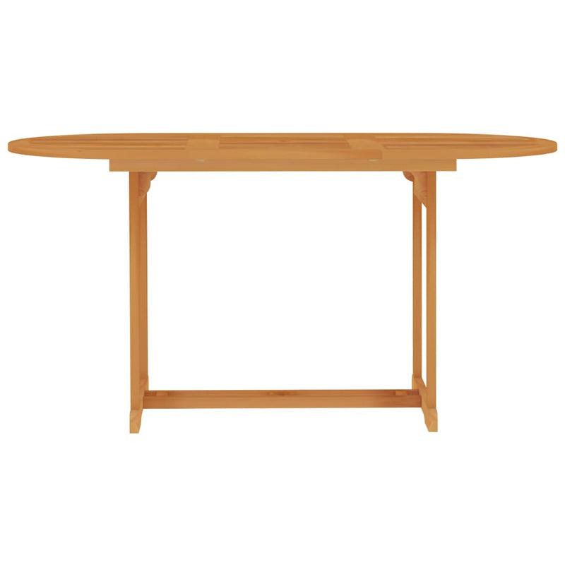 Patio Table 59.1"x35.4"x29.5" Solid Teak Wood