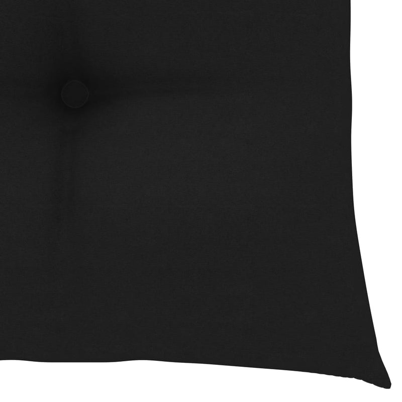 Chair Cushions 2 pcs Black 15.7x15.7"x2.8" Fabric"