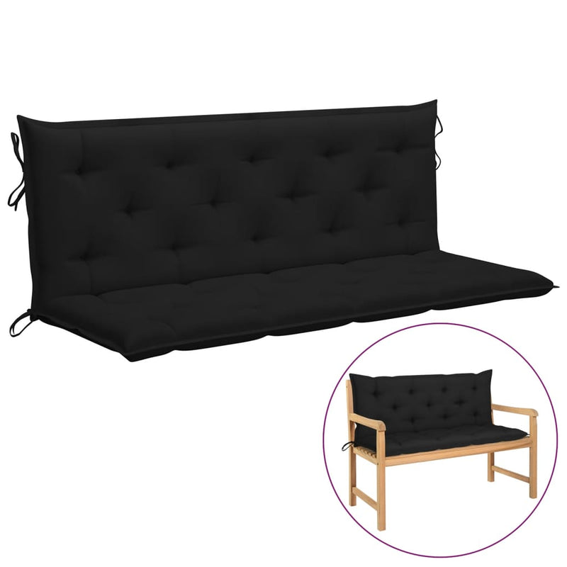 Cushion for Swing Chair Black 59.1" Fabric