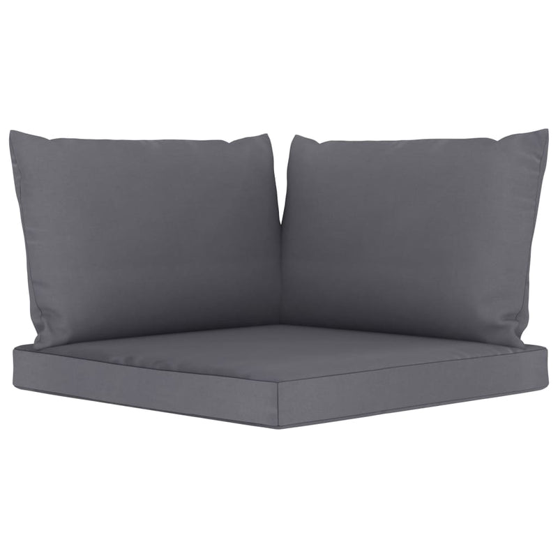 Pallet Sofa Cushions 3 pcs Anthracite Fabric