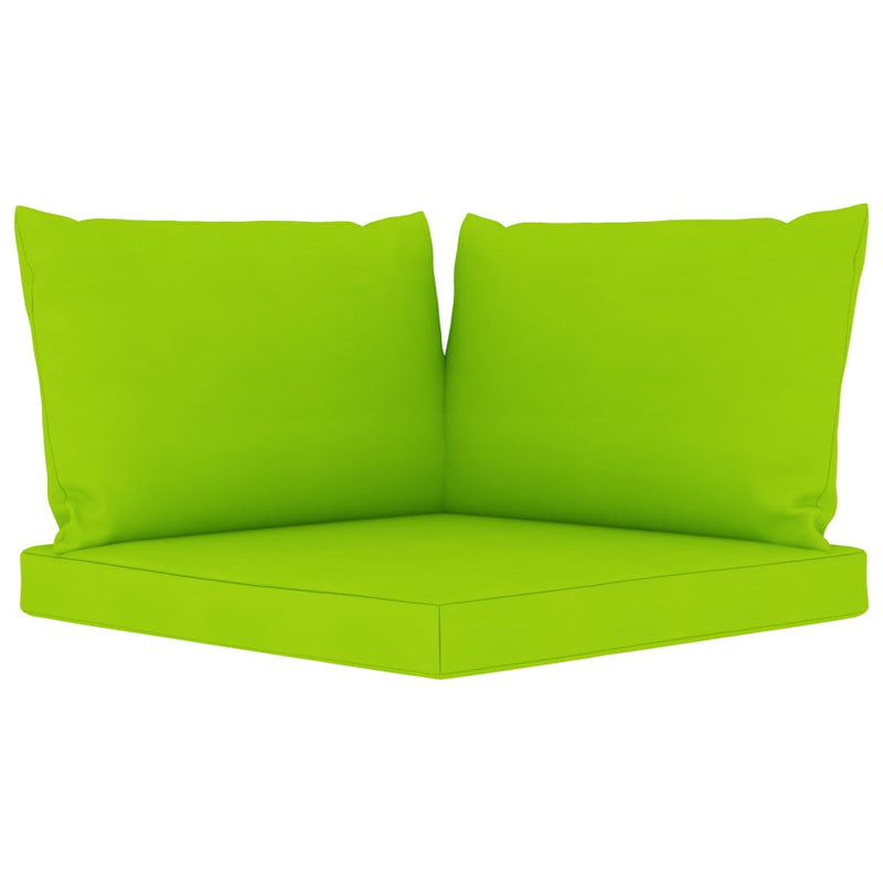 Pallet Sofa Cushions 3 pcs Bright Green Fabric