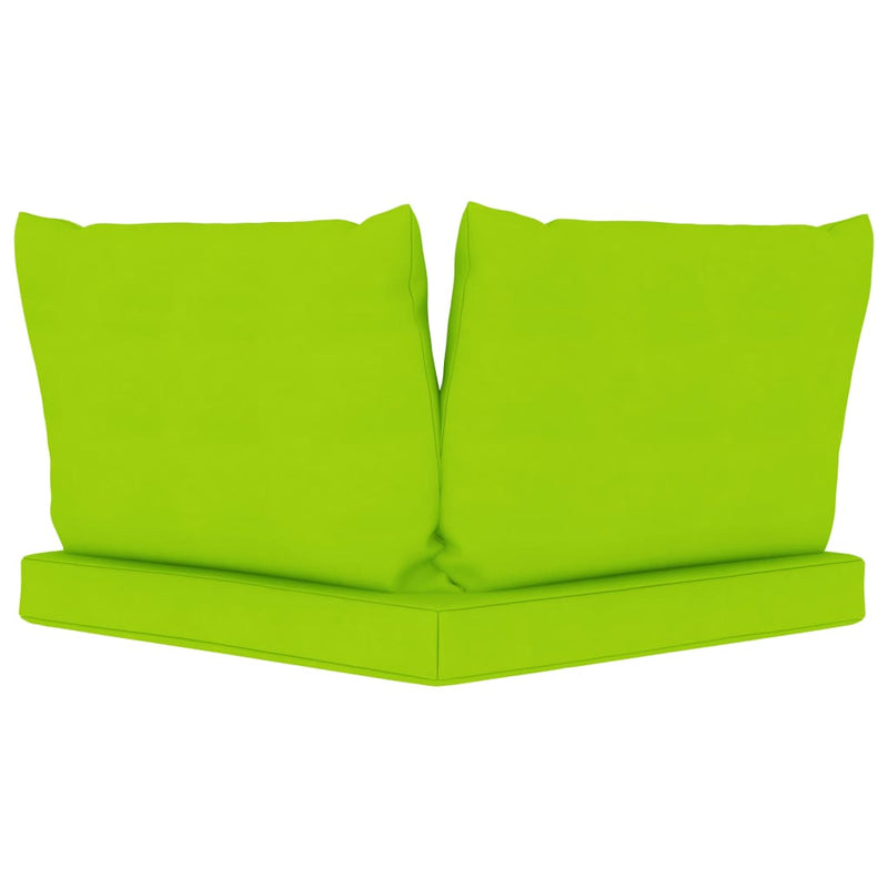 Pallet Sofa Cushions 3 pcs Bright Green Fabric