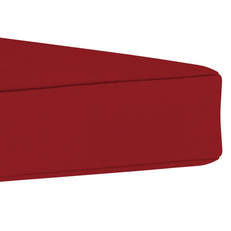 Pallet Ottoman Cushion Wine Red Fabric