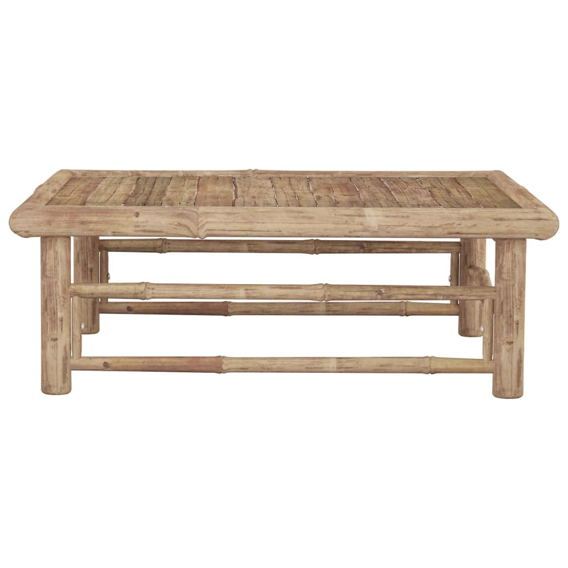 Patio Table 25.6"x25.6"x11.8" Bamboo