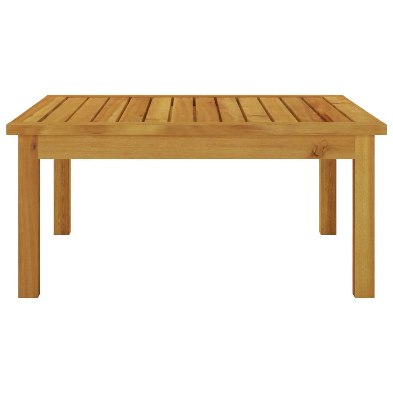 Patio Lounge Table 24.8"x24.8"x11.8" Solid Acacia Wood