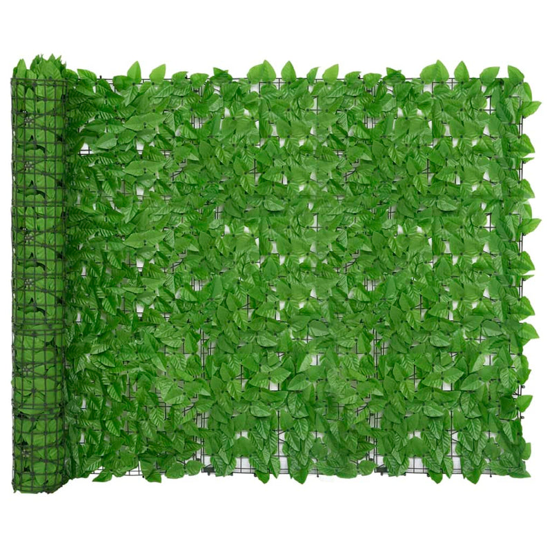 Balcony Screen with Green Leaves 157.5"x59.1"