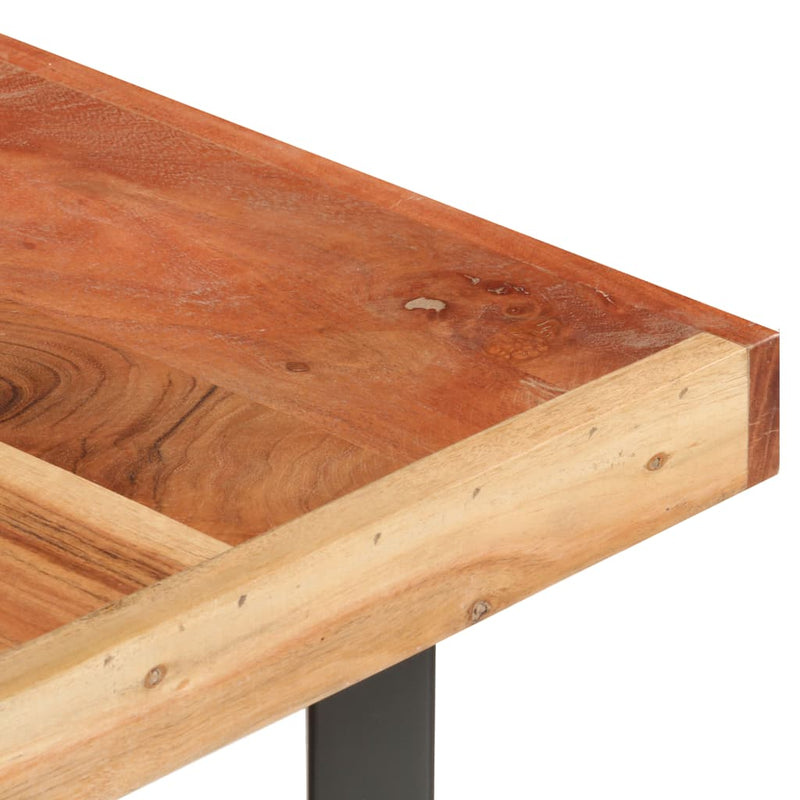 Coffee Table 55.9"x35.4"x16.5" Solid Acacia Wood