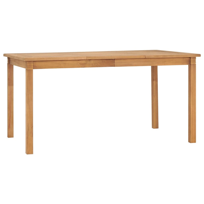 Patio Dining Table 59.1"x35.4"x29.5" Solid Teak Wood