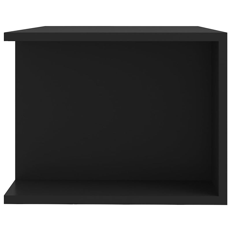 TV Cabinet with LED Lights Black 35.4"x15.4"x11.8"