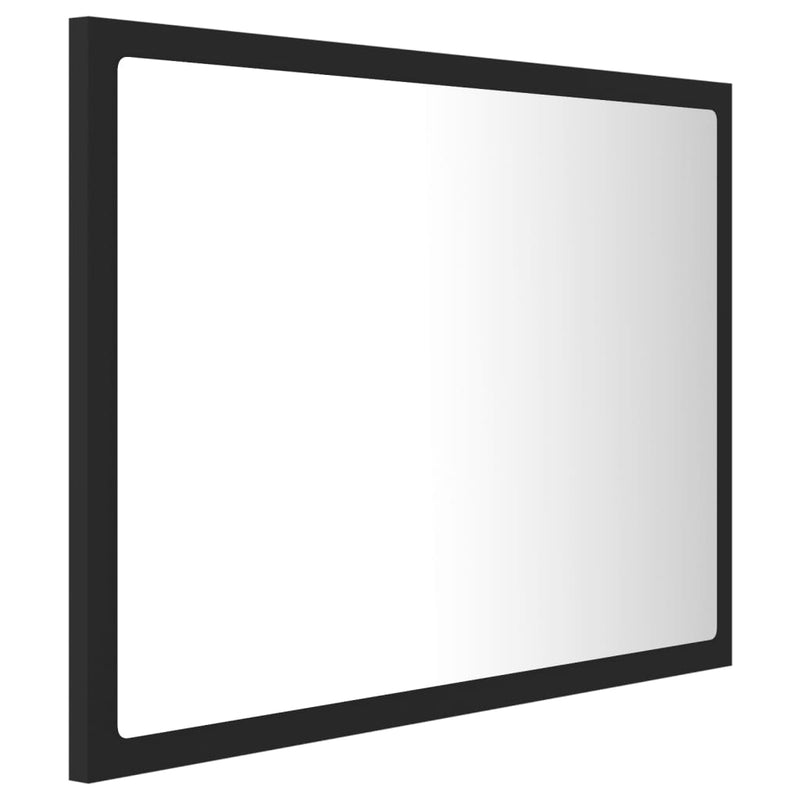 LED Bathroom Mirror Gray 23.6"x3.3"x14.6" Chipboard