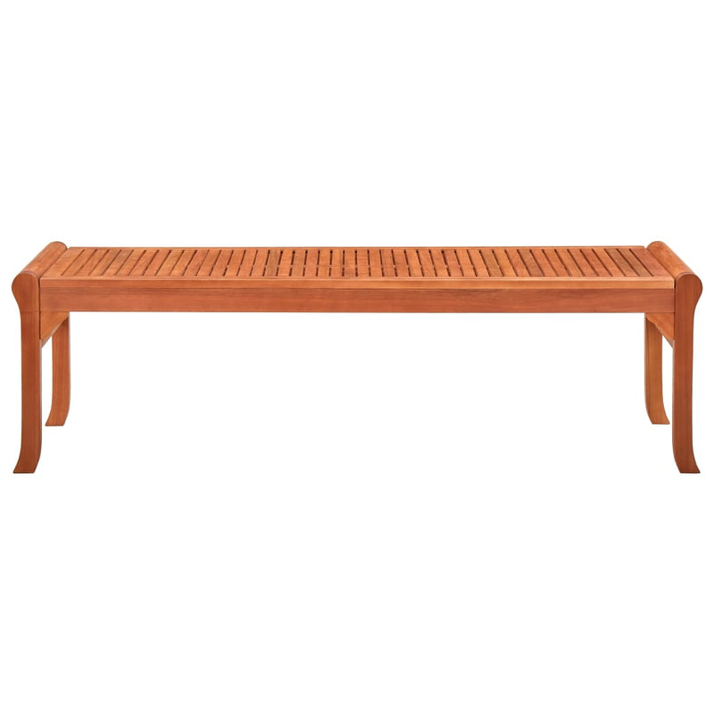 3-Seater Patio Bench 59.1" Solid Eucalyptus Wood