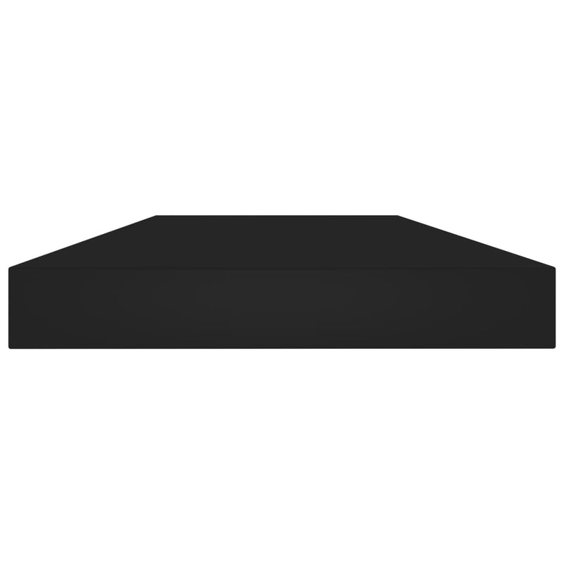 Bookshelf Boards 8 pcs Black 15.7"x3.9"x0.6" Chipboard