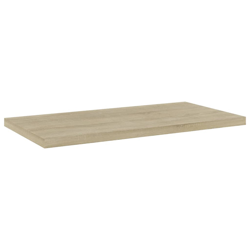 Bookshelf Boards 4 pcs Sonoma Oak 15.7"x7.9"x0.6" Chipboard