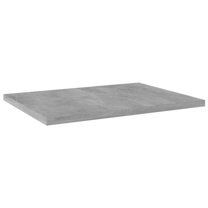 Bookshelf Boards 4 pcs Concrete Gray 15.7"x11.8"x0.6" Chipboard