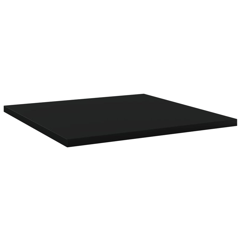 Bookshelf Boards 8 pcs Black 15.7"x15.7"x0.6" Chipboard