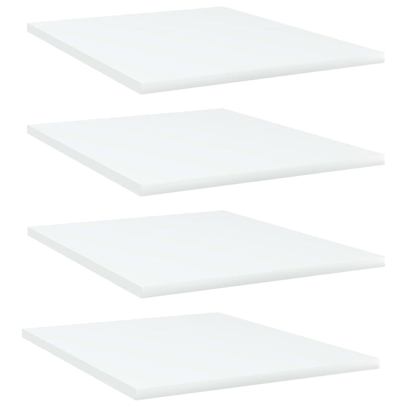 Bookshelf Boards 4 pcs White 15.7"x19.7"x0.6" Chipboard