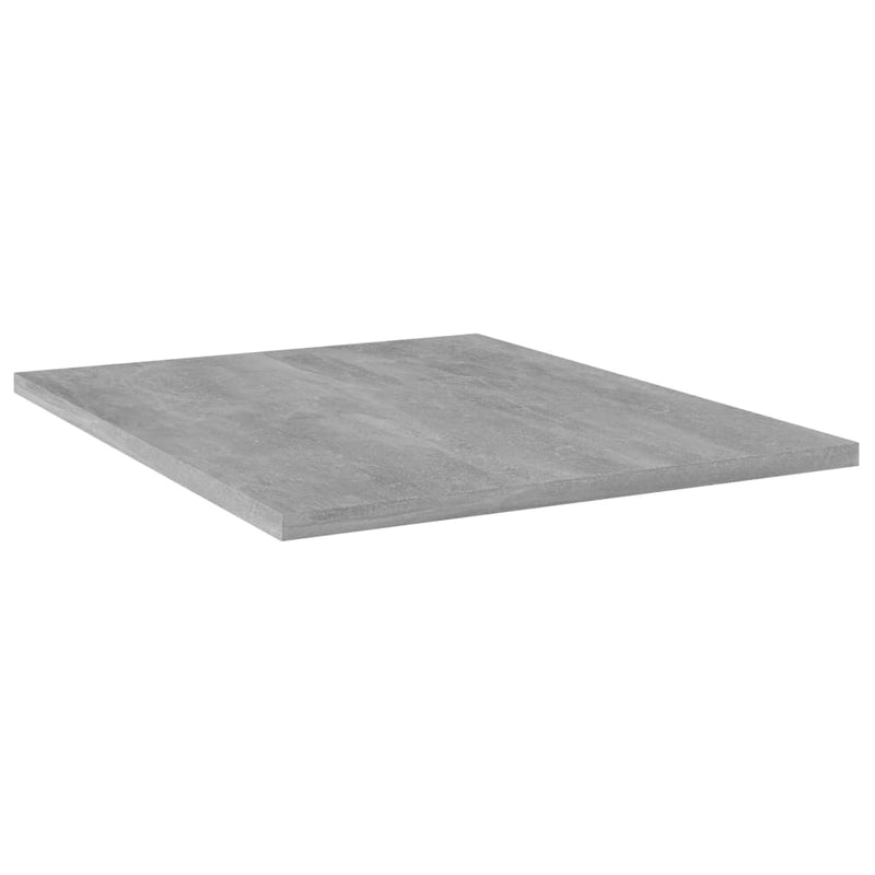 Bookshelf Boards 4 pcs Concrete Gray 15.7"x19.7"x0.6" Chipboard