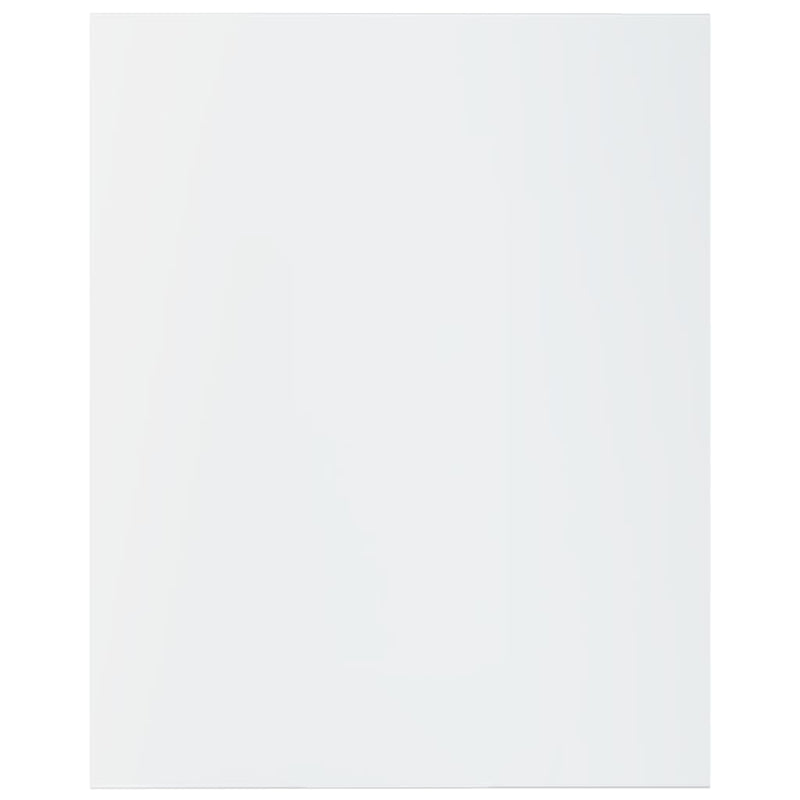 Bookshelf Boards 8 pcs High Gloss White 15.7"x19.7"x0.6" Chipboard
